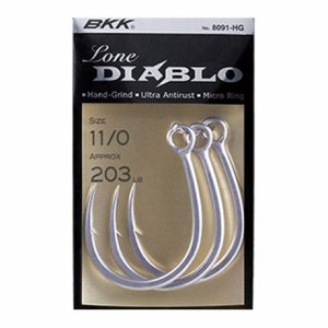Крючок одинарный BKK Lone Diablo #4/0 (5шт)